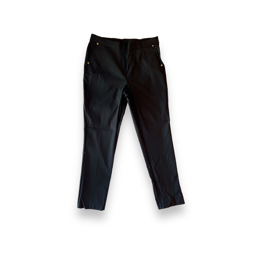 Anne Klein Women's Black Slim Ankle Pull On Dress Pants